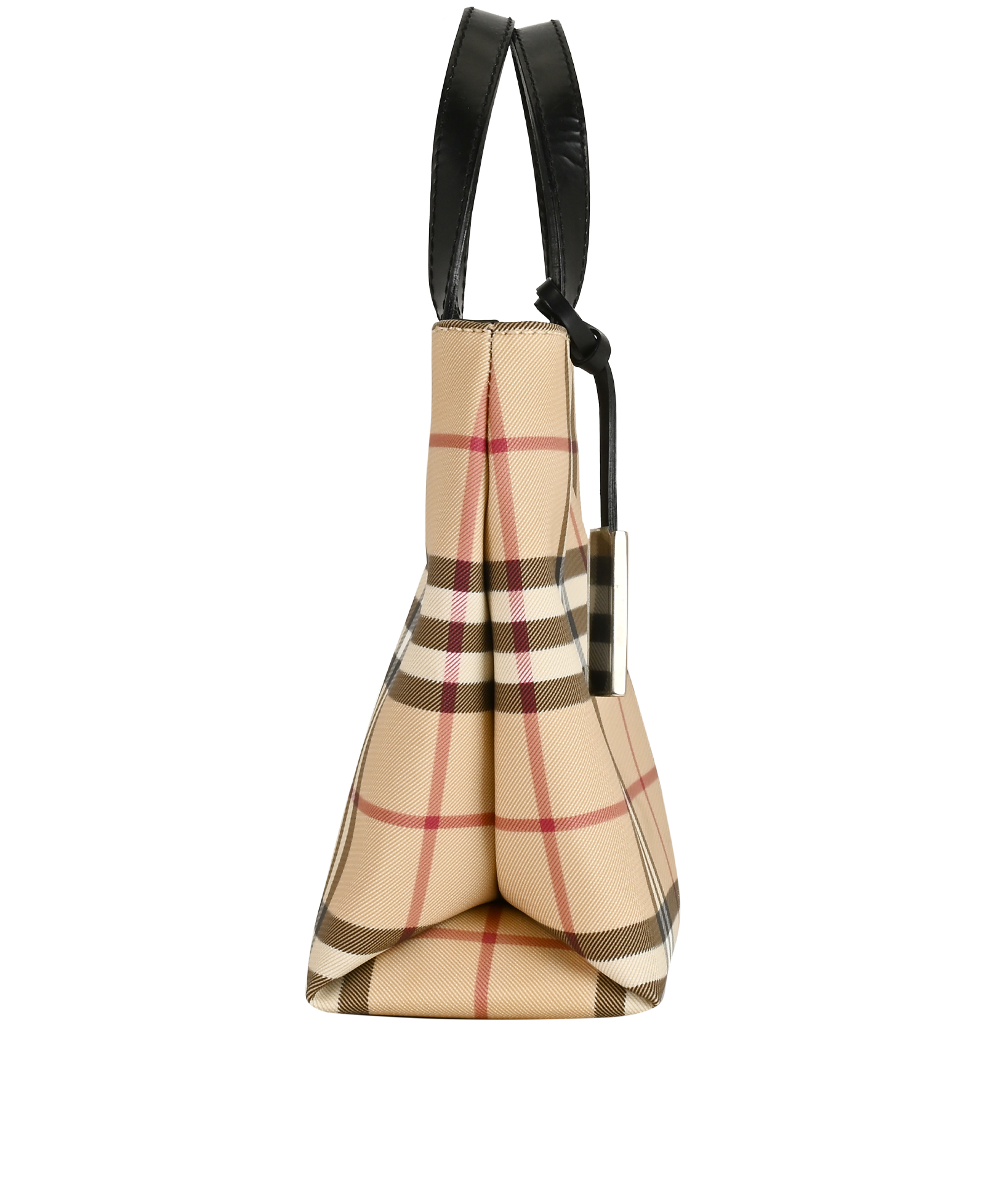Vintage Check Bucket Bag, &pound;250, Handbags, Beige, Canvas, Side view